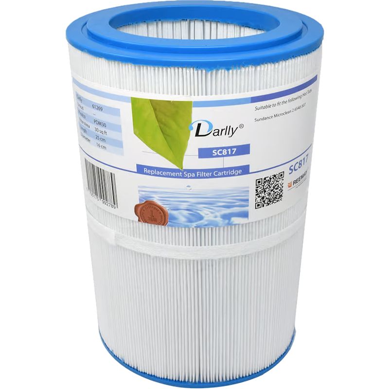 Spafilter SC817 är ett ovalt lite speciellt spafilter