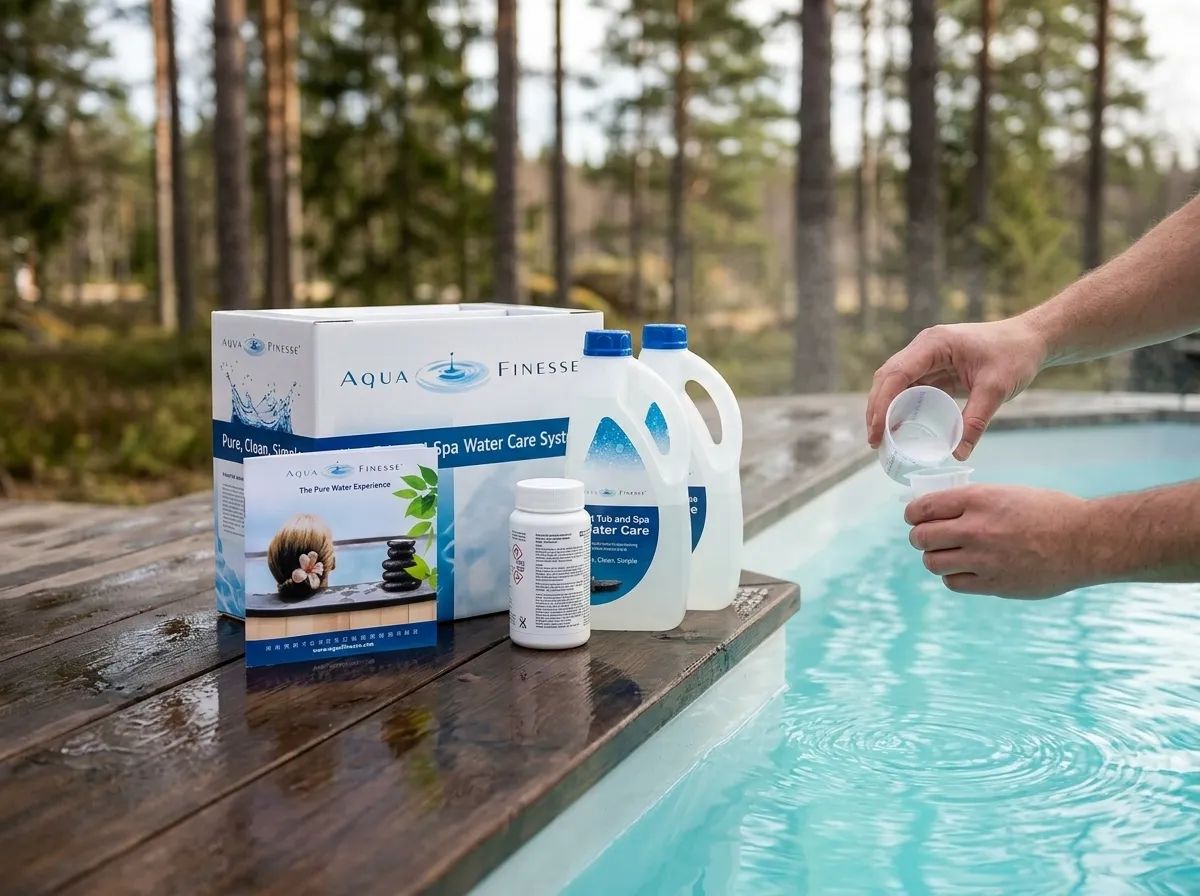 AquaFinesse Water Care Box Granulat i användning
