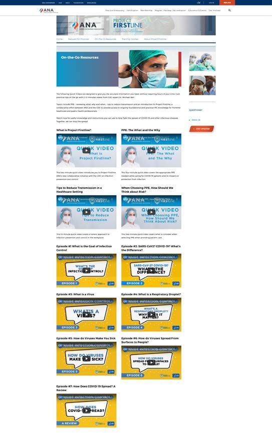 American Nurses Association — solution implementation