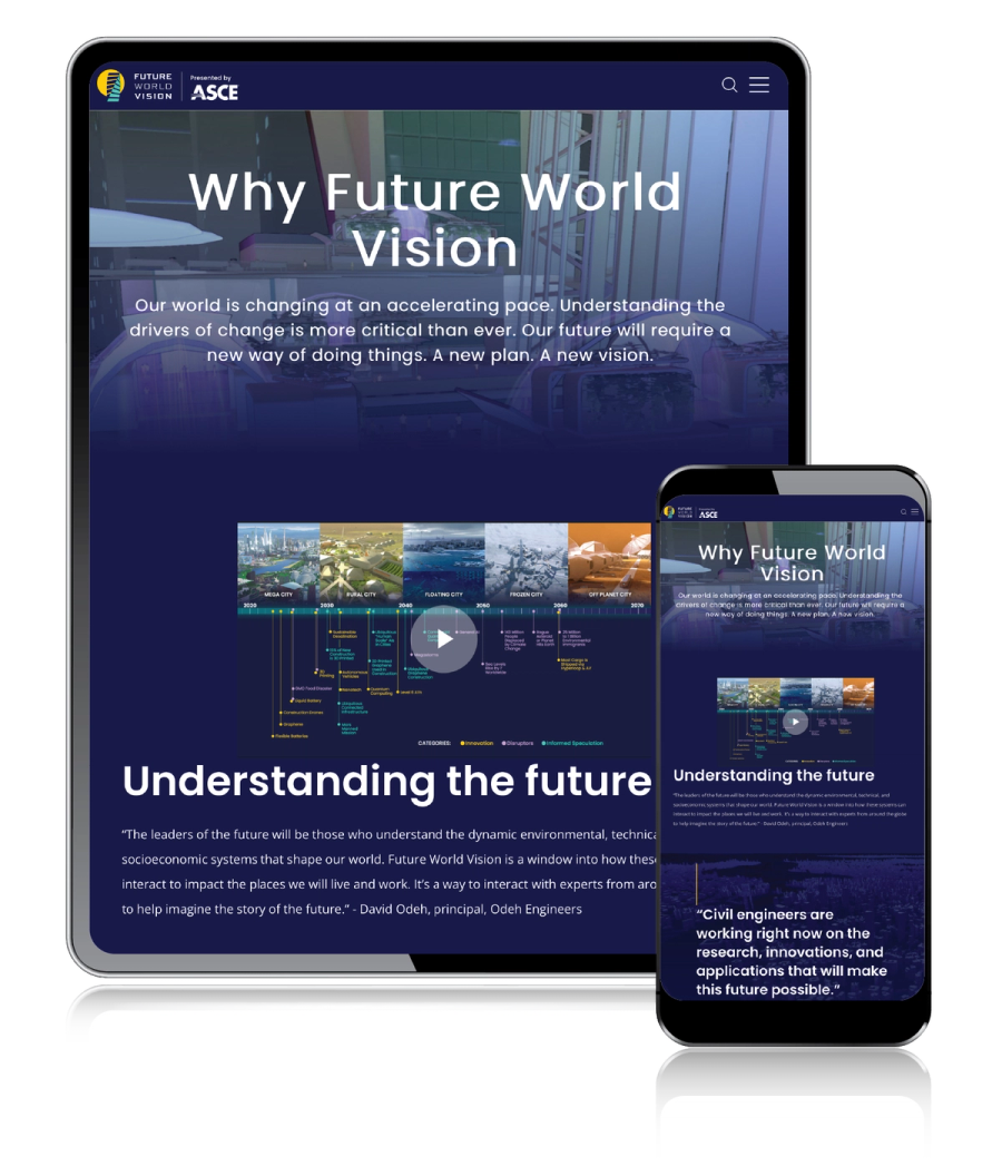 ASCE Future World Vision — results and outcomes