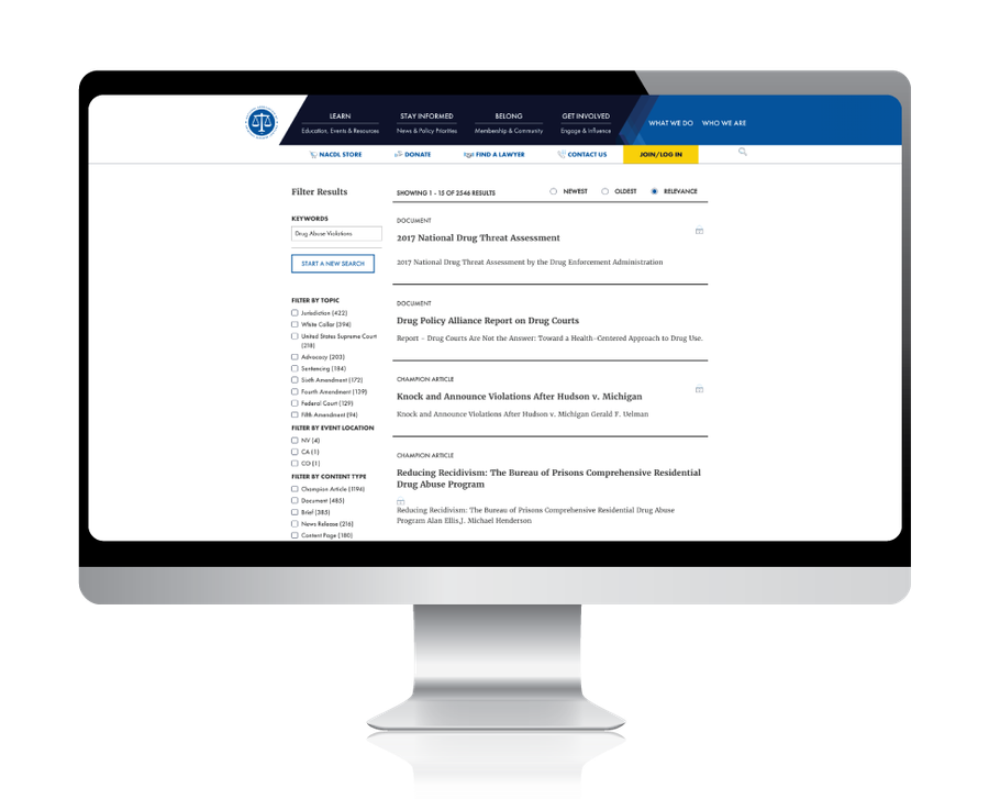 National Association of Criminal Defense Lawyers — solution implementation