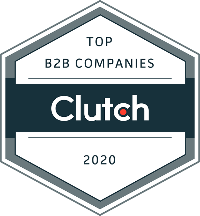 Clutch Top B2B Companies 2020 badge