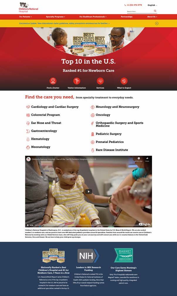 Children’s National Health System — challenge overview