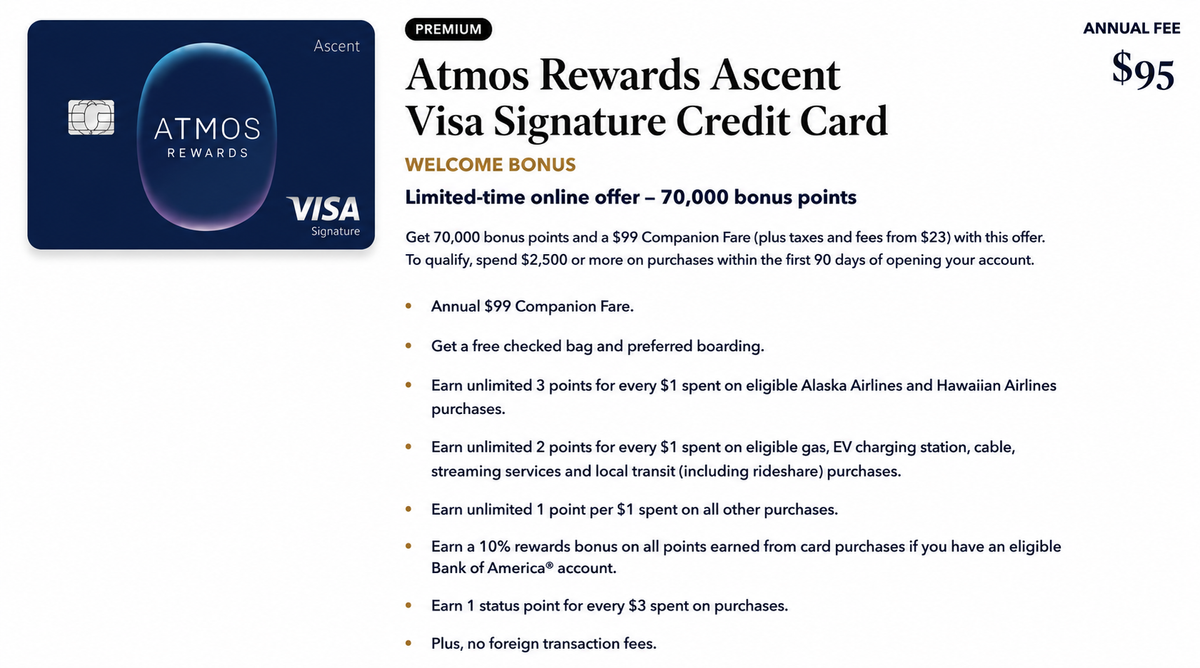 Atmos Ascent Visa