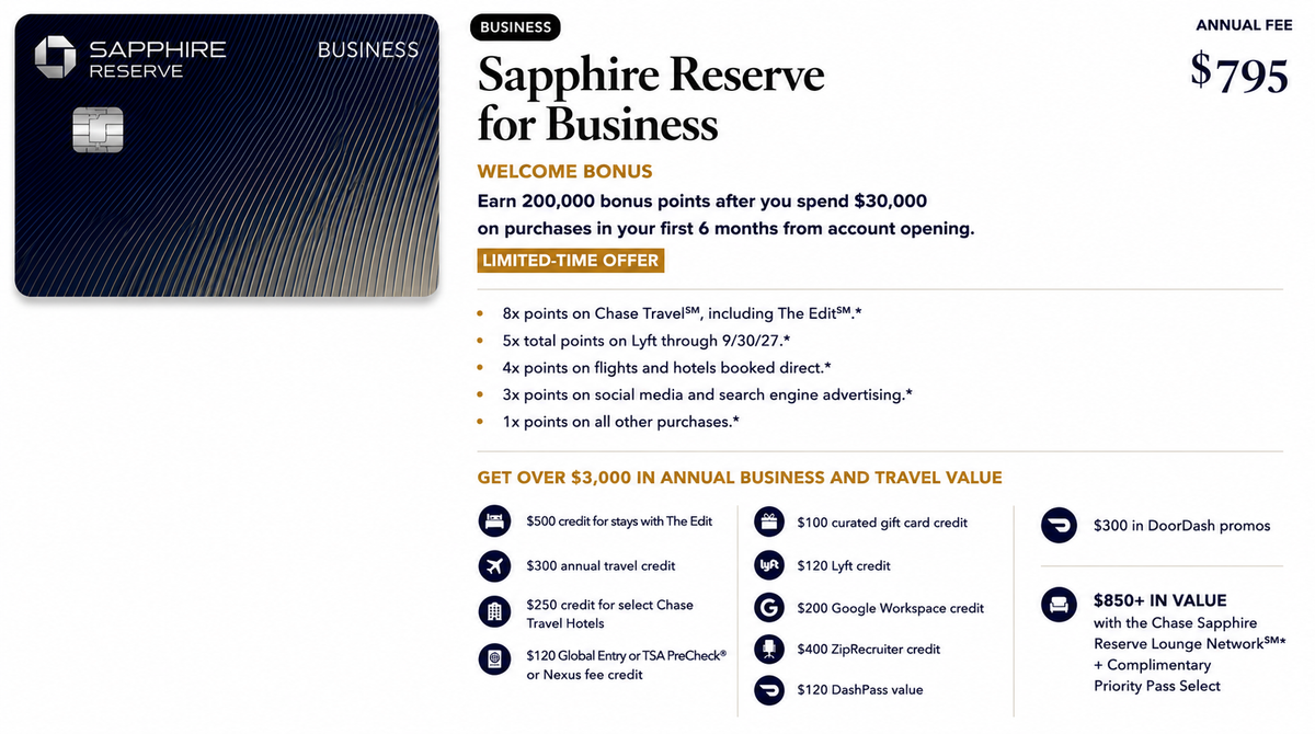 Sapphire Reserve for Business