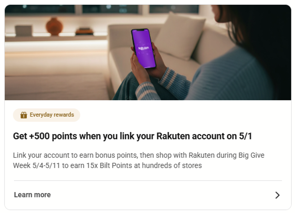 Free 500 Bilt Points — But Only If You Act on May 1st