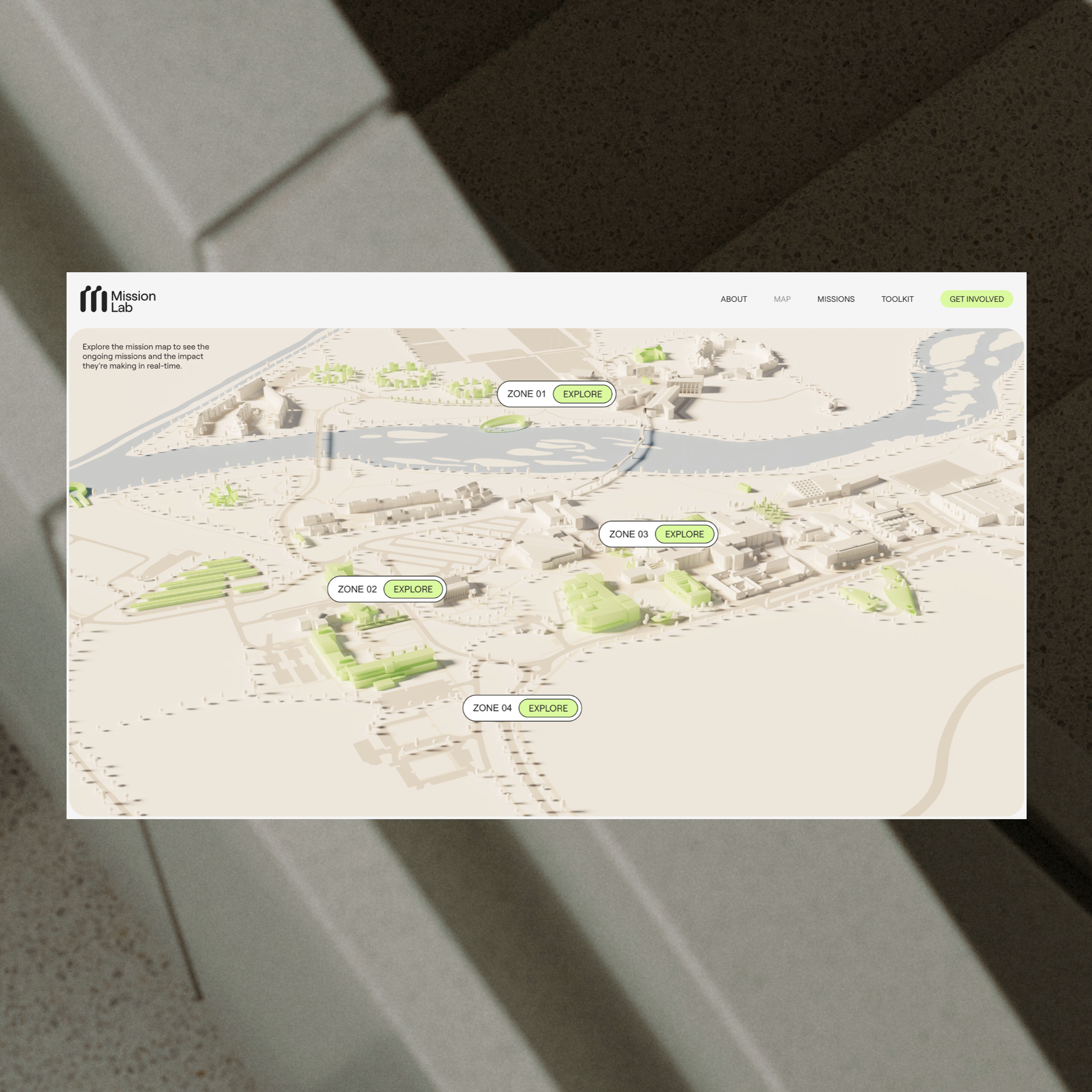 An interactive 3D map of the future campus of the University of Limerick