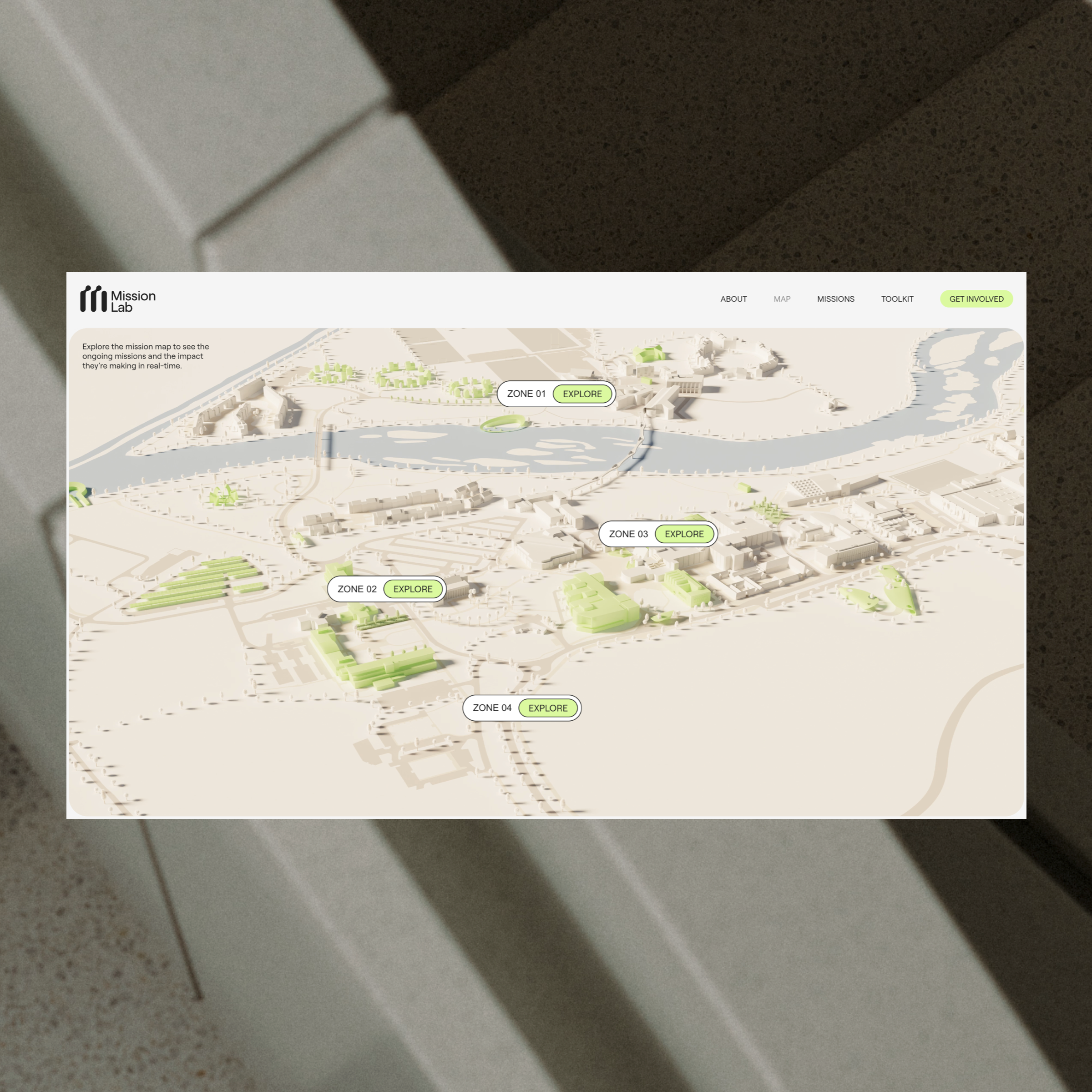An interactive 3D map of the future campus of the University of Limerick