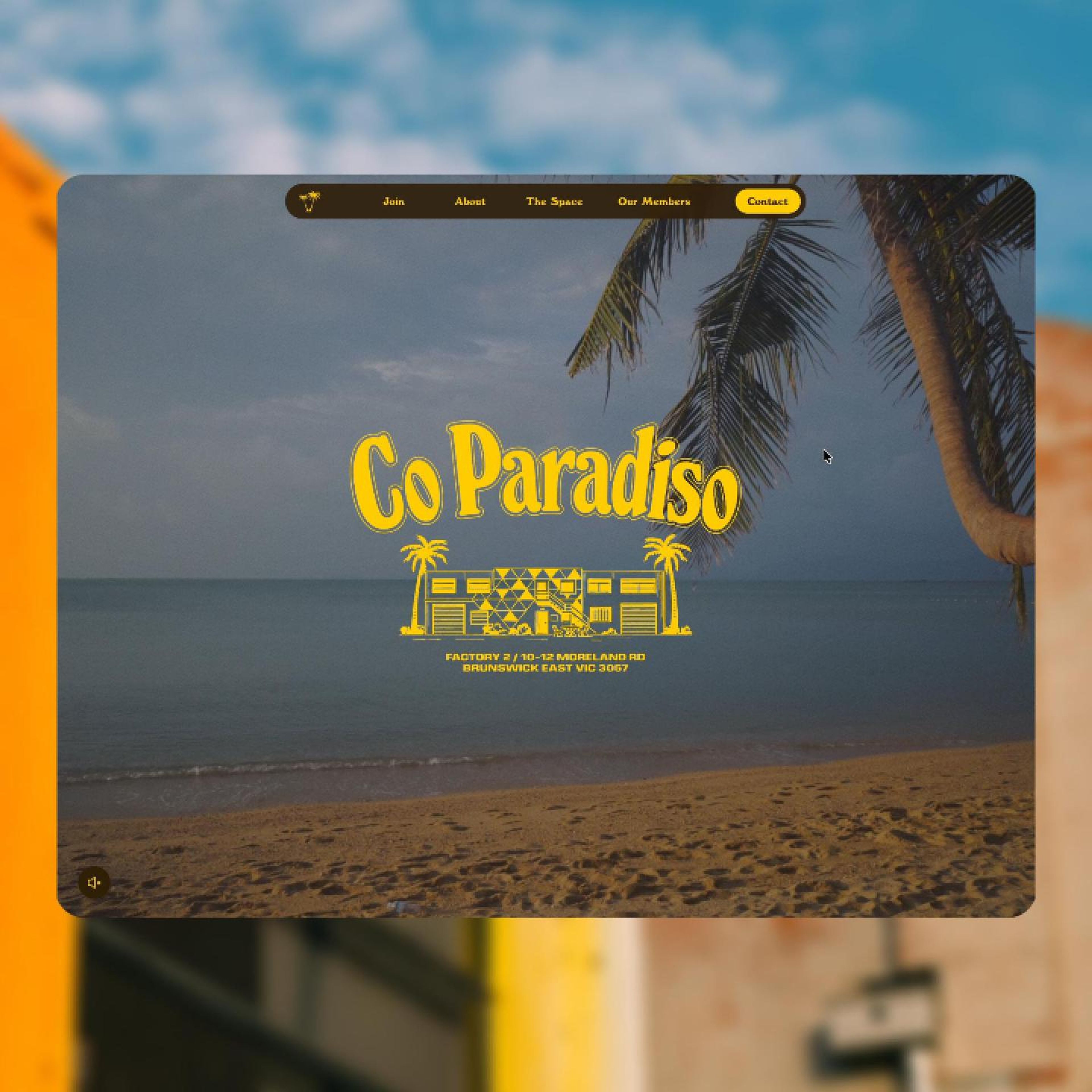 The CoParadiso website home page