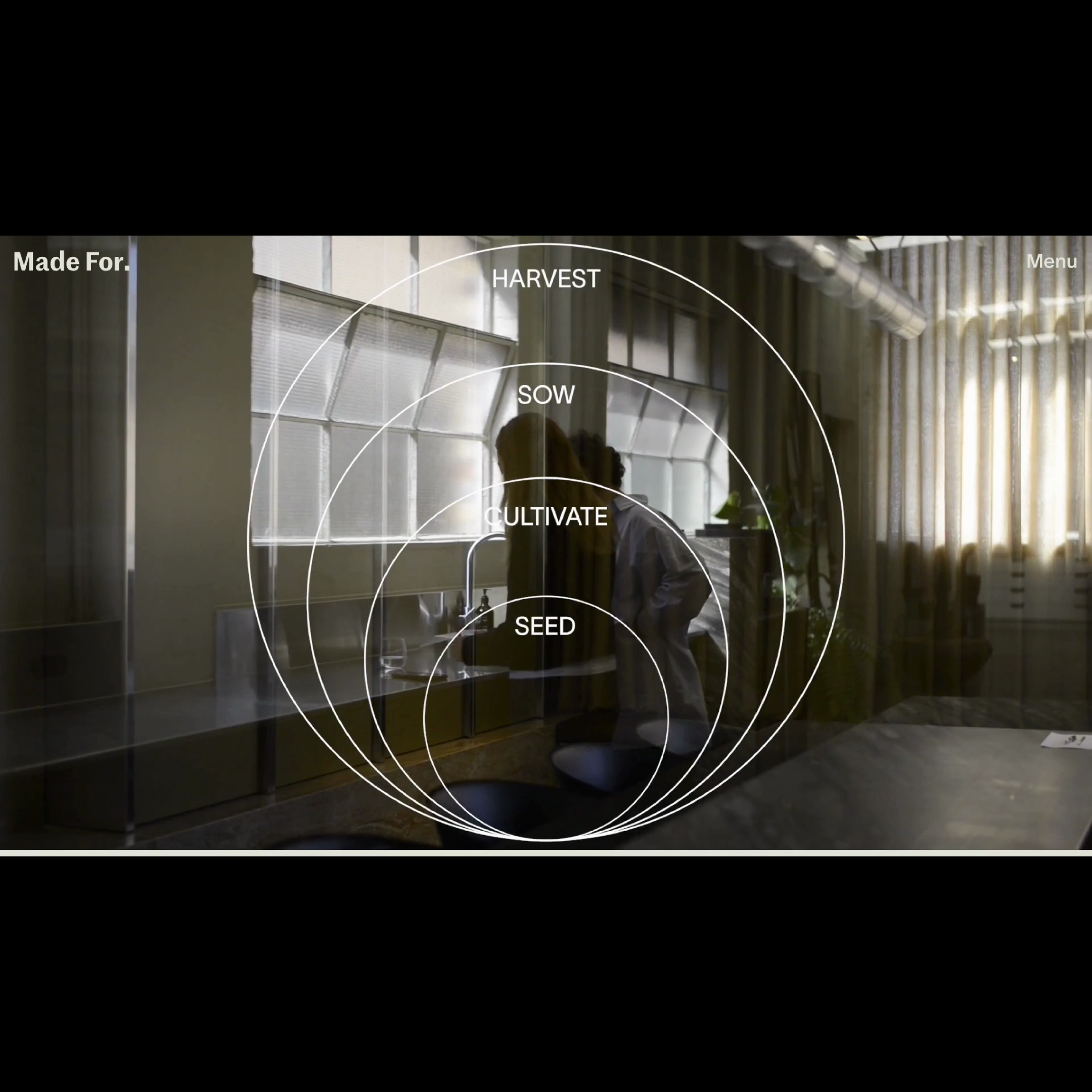 A still of the Made For home page