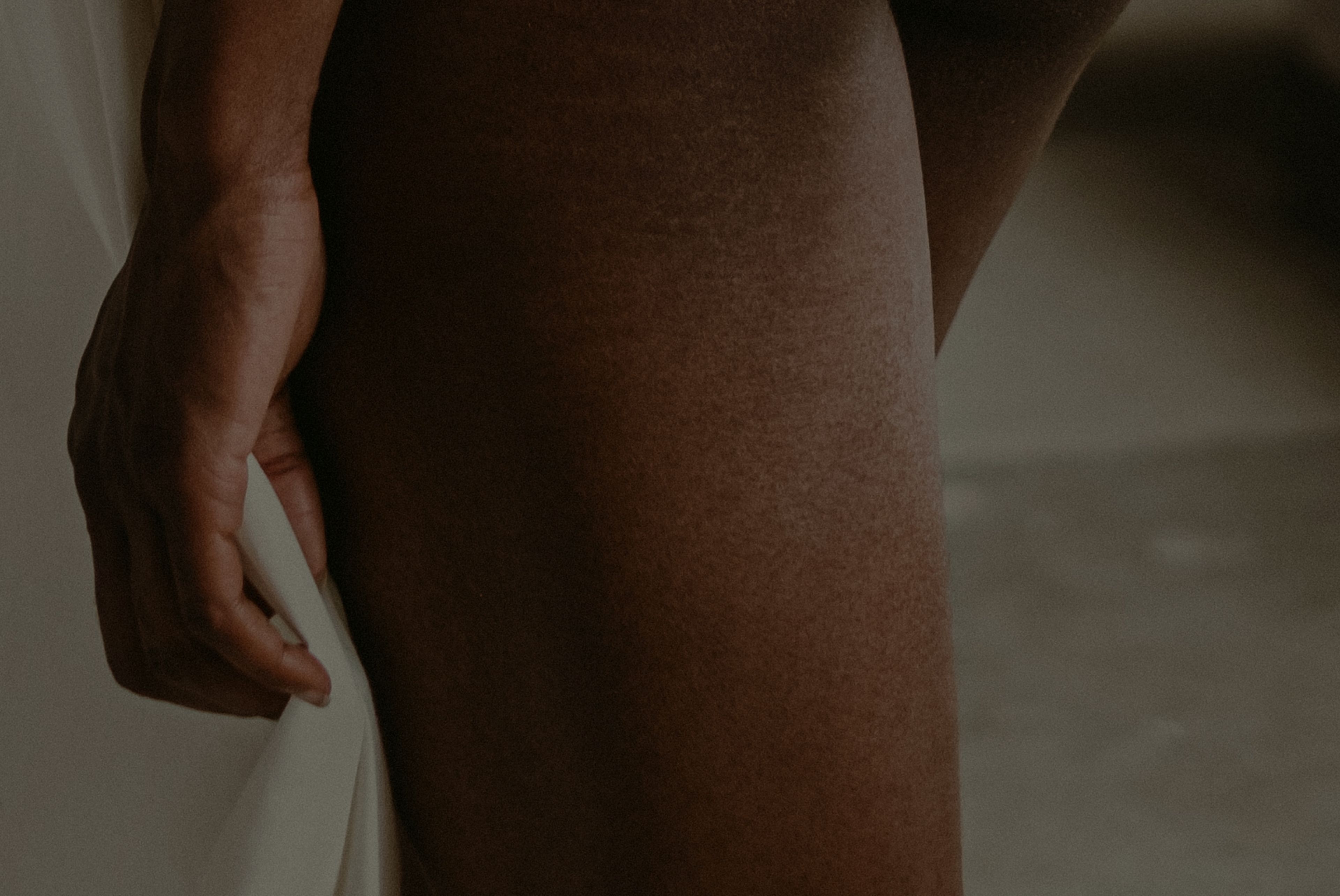 A bare leg with well cared skin