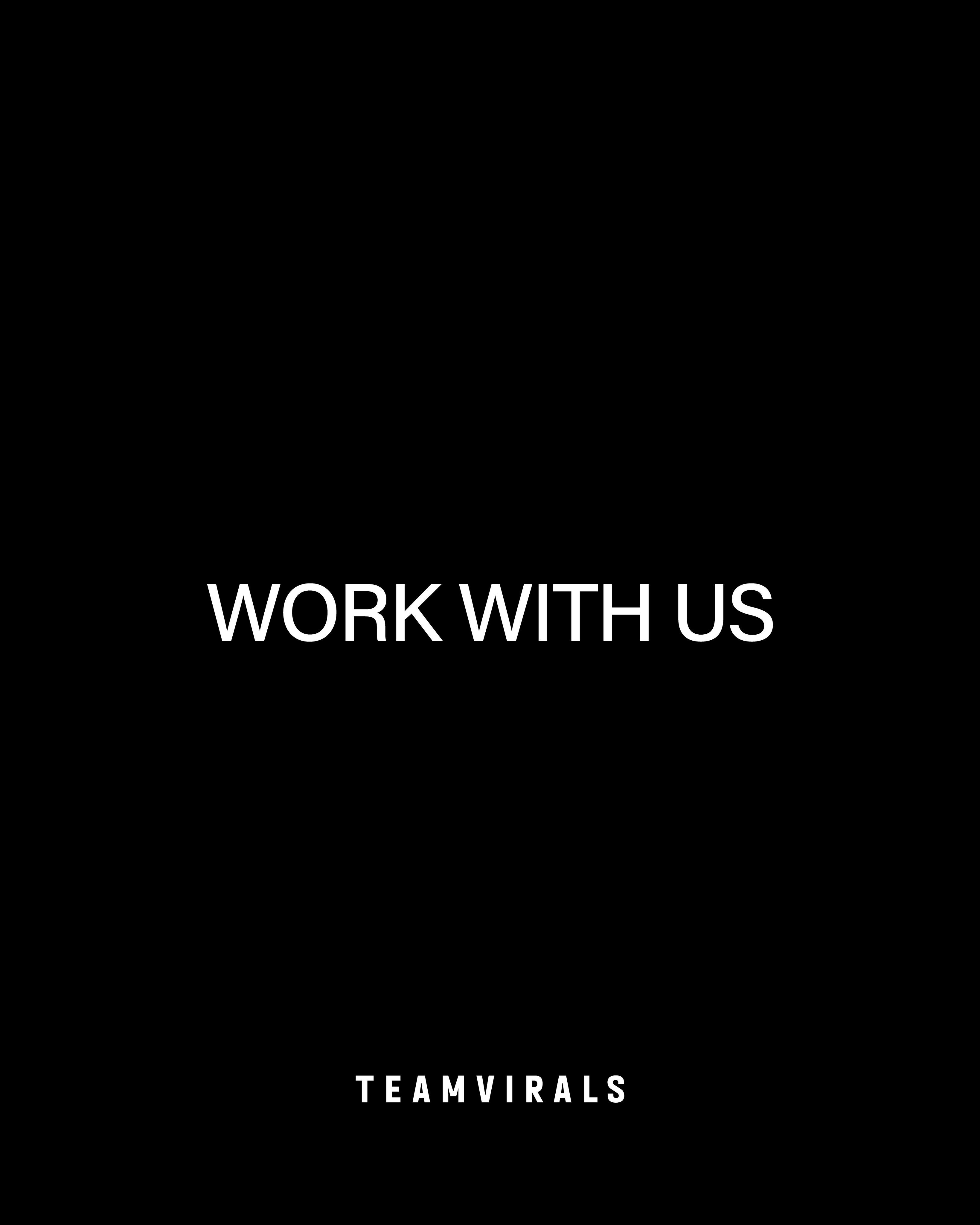 TEAMVIRALS 가구 디자이너 채용 포스터