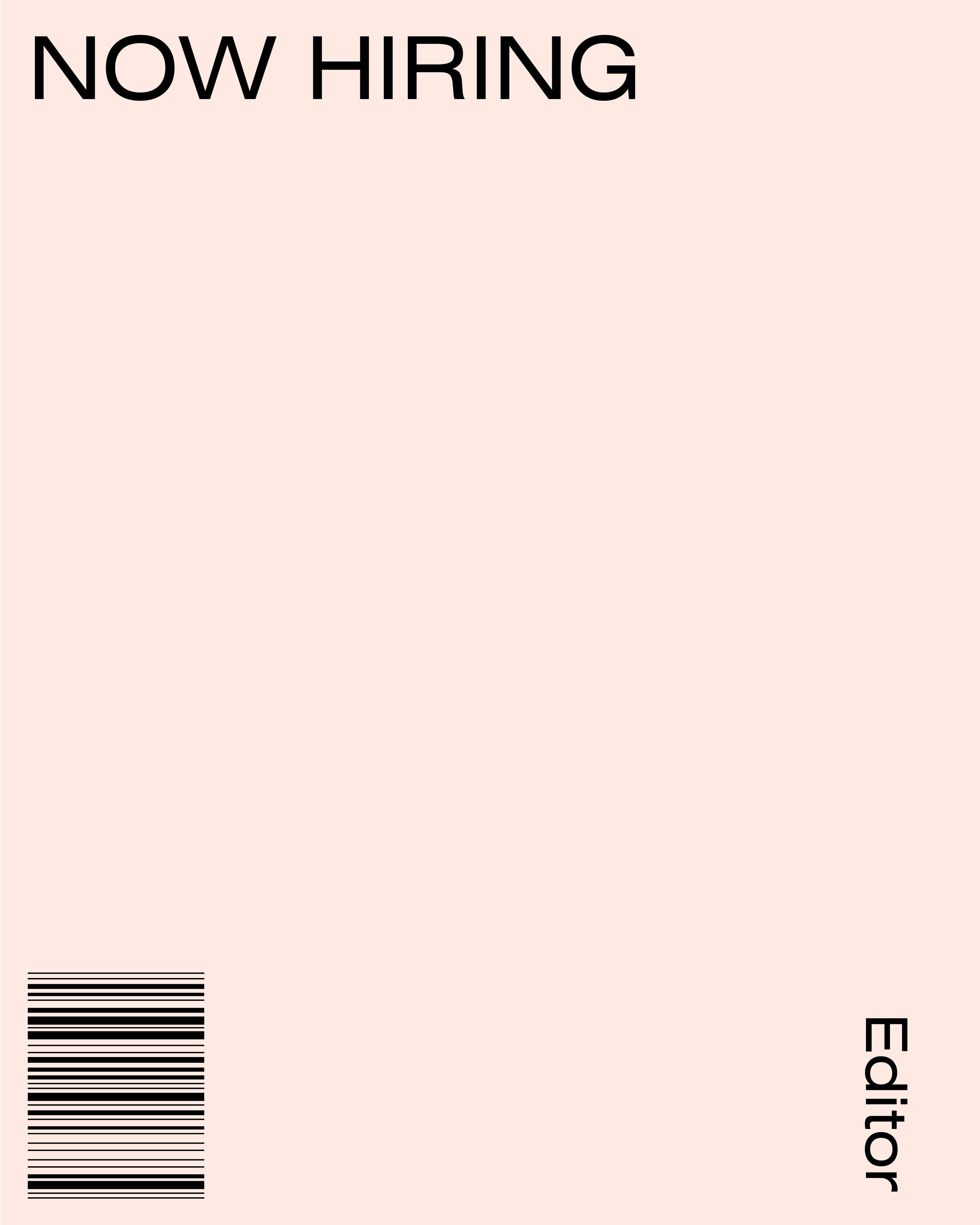 더레퍼런스 The Reference Editor 채용 포스터