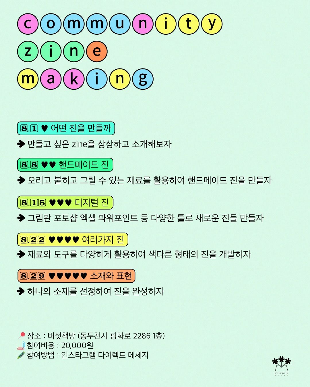 COMMUNITY ZINE MAKING 포스터