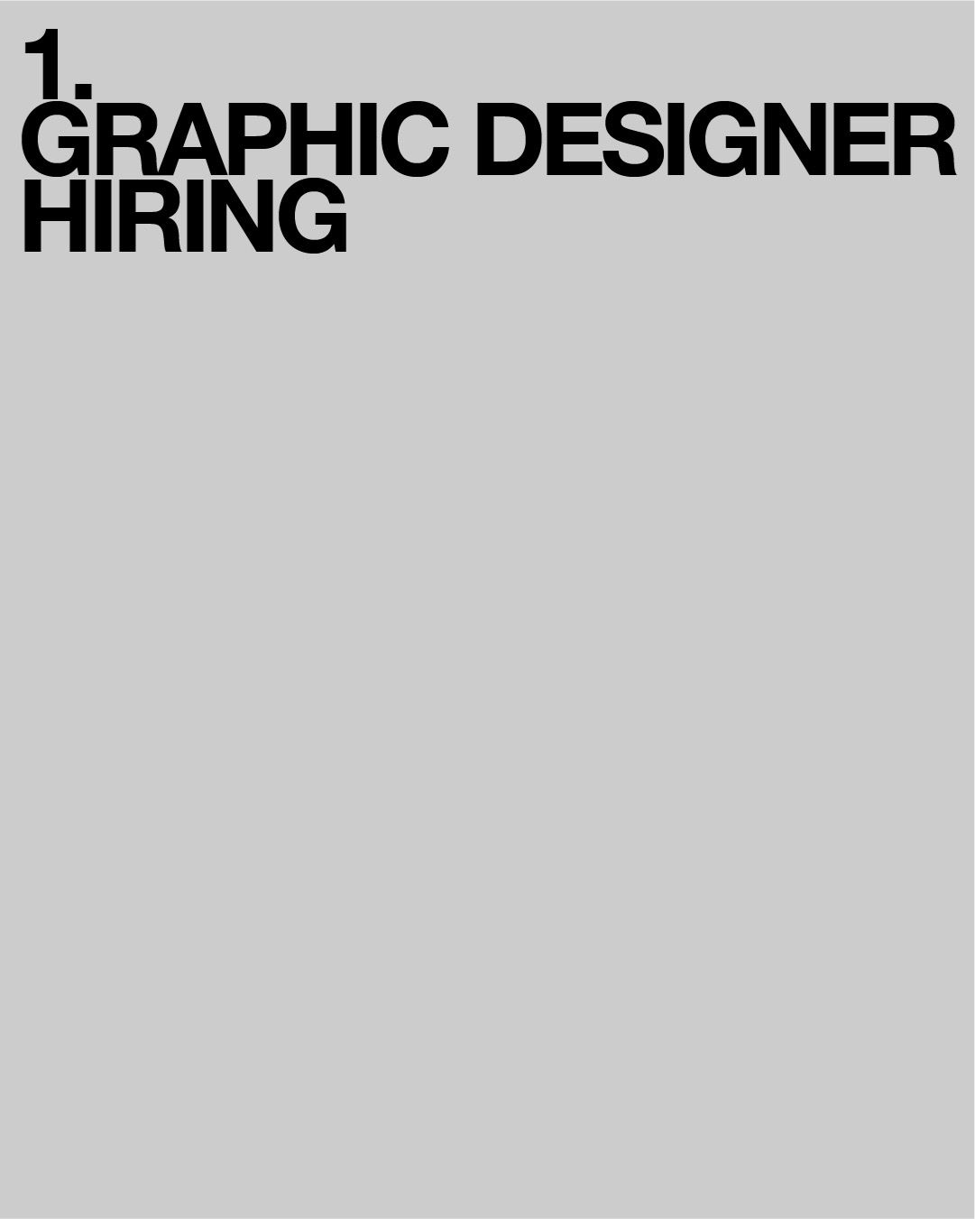 WORKS 워크스 Junior Designer 채용 포스터