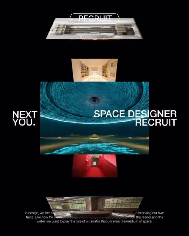 NONE SPACE Space Designer 채용 포스터