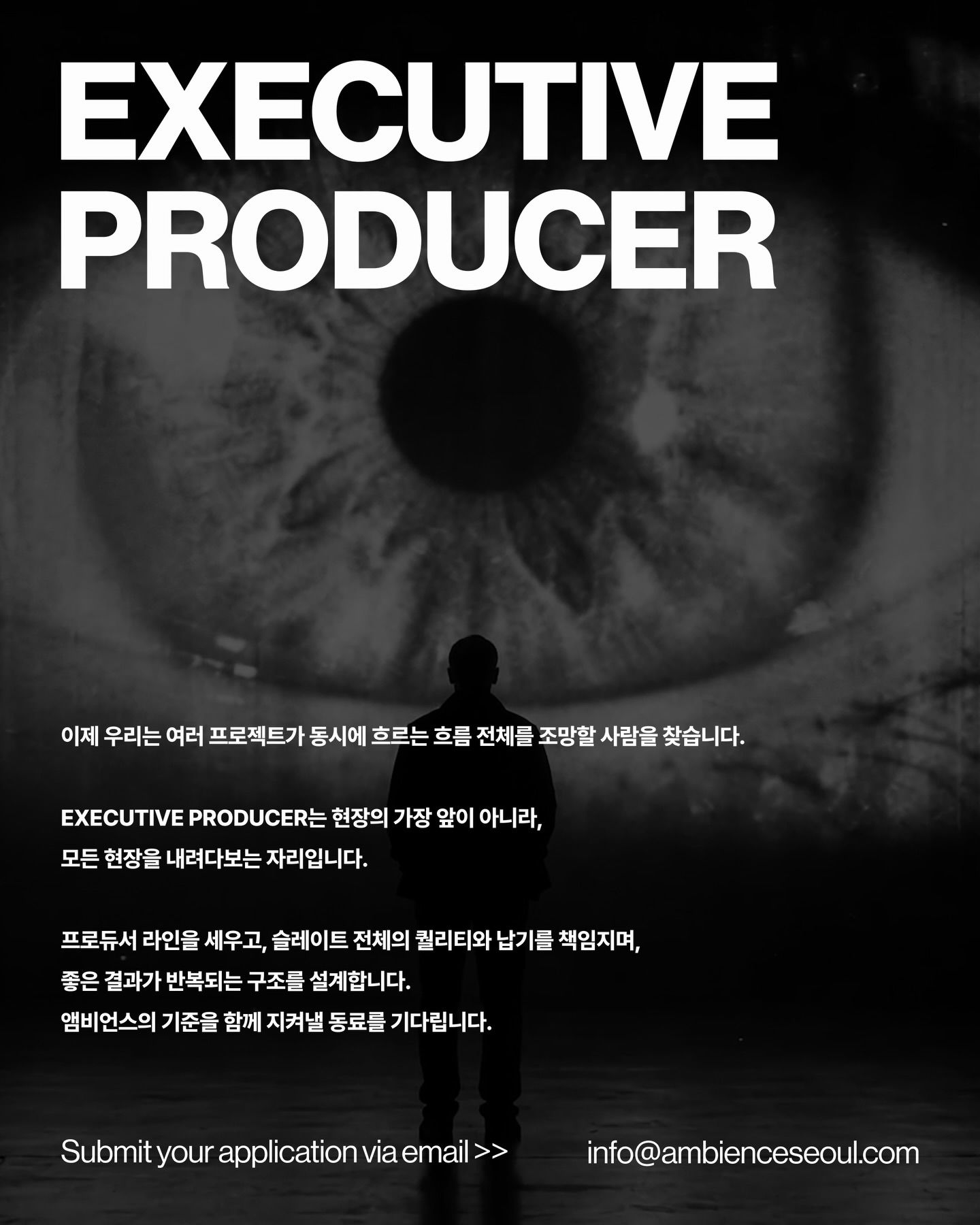ambience Executive Producer 채용 포스터