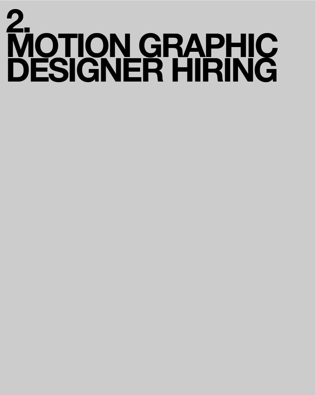WORKS 워크스 Junior Designer 채용 포스터