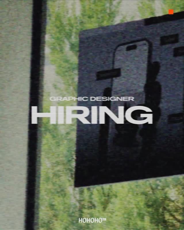 HOHOHO Graphic Designer 채용 포스터