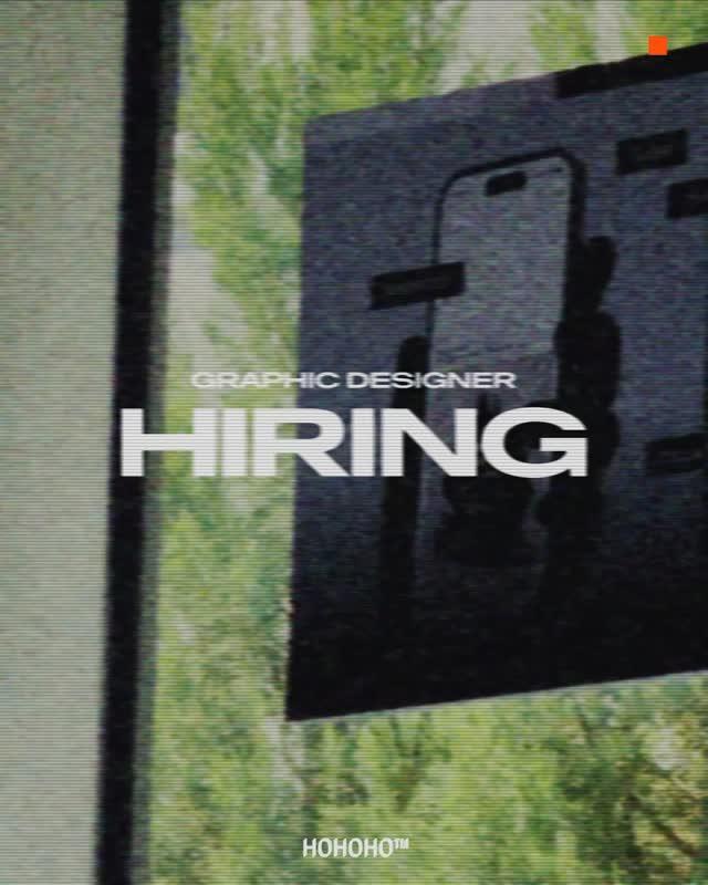 HOHOHO Graphic Designer 채용 포스터