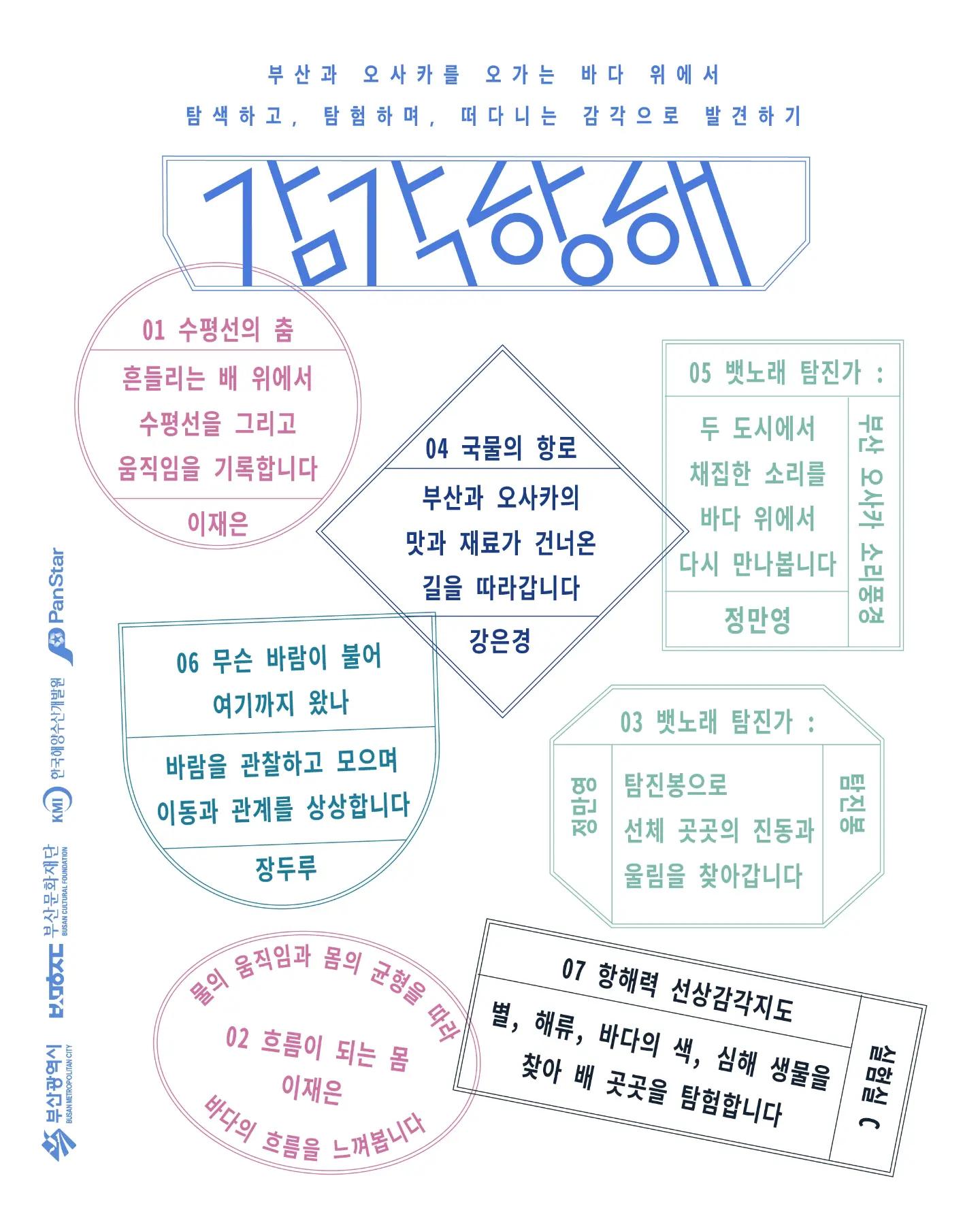 항해력: 선상 문화예술교육 프로그램 포스터