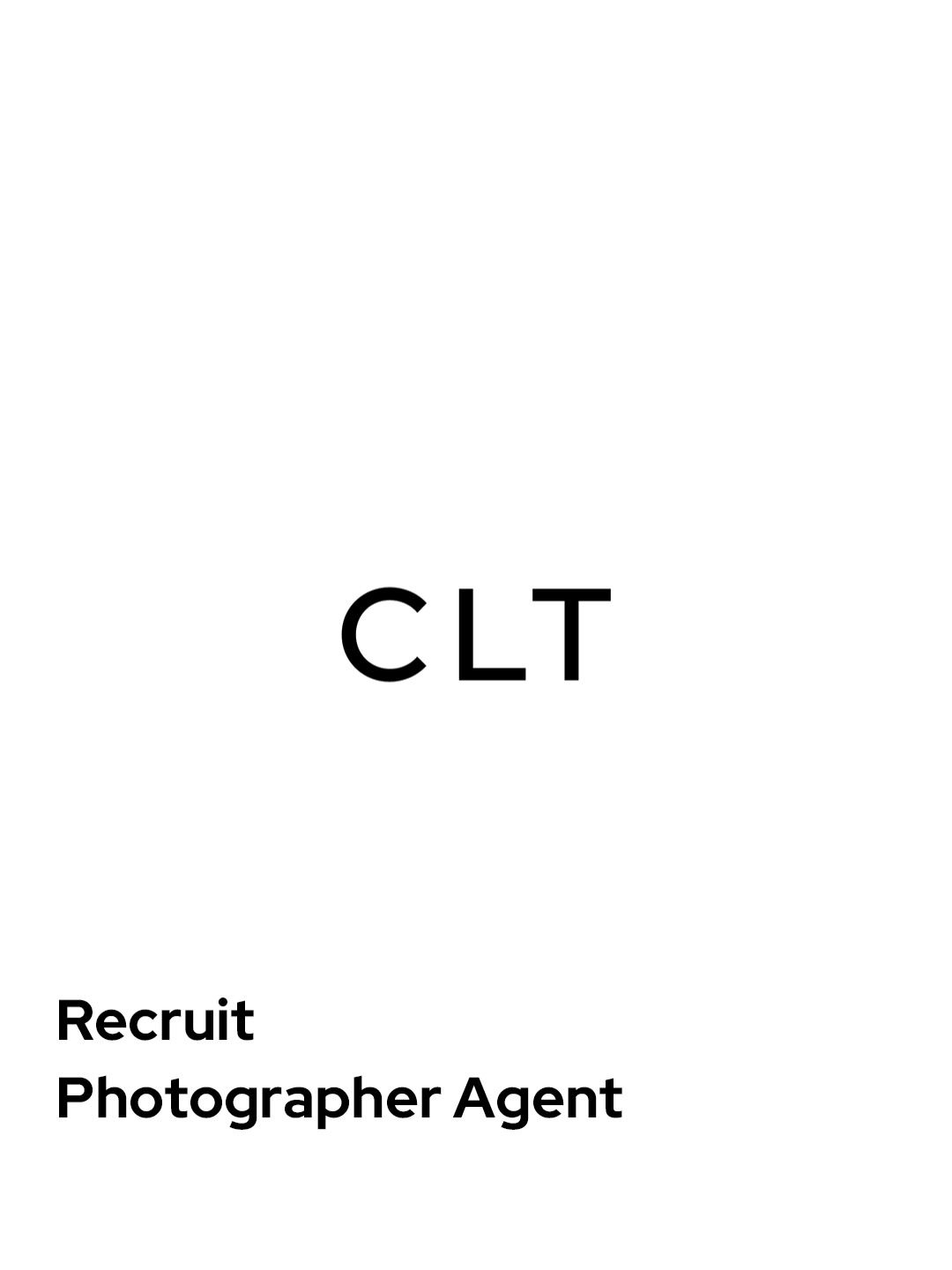 CLT Photographer Agent 채용 포스터