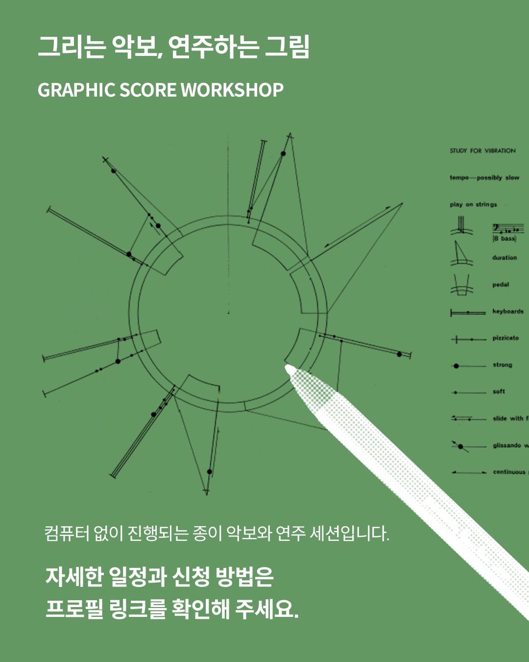 그리는 악보, 연주하는 그림 (GRAPHIC SCORE WORKSHOP) 포스터