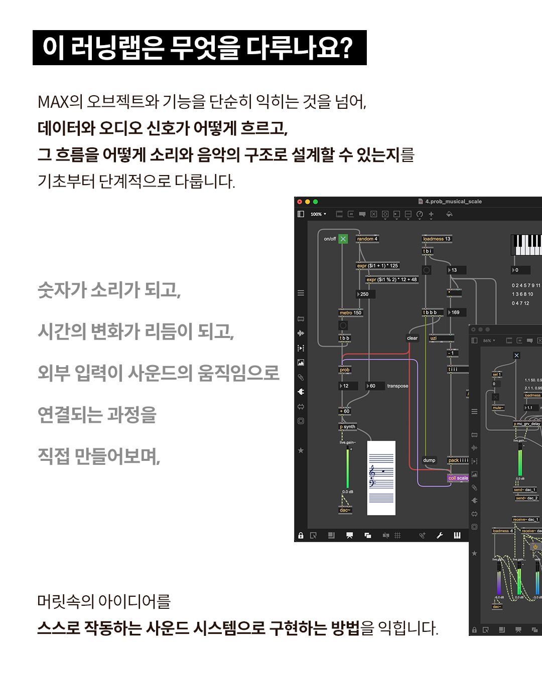 Max/MSP Beginner Foundations 포스터