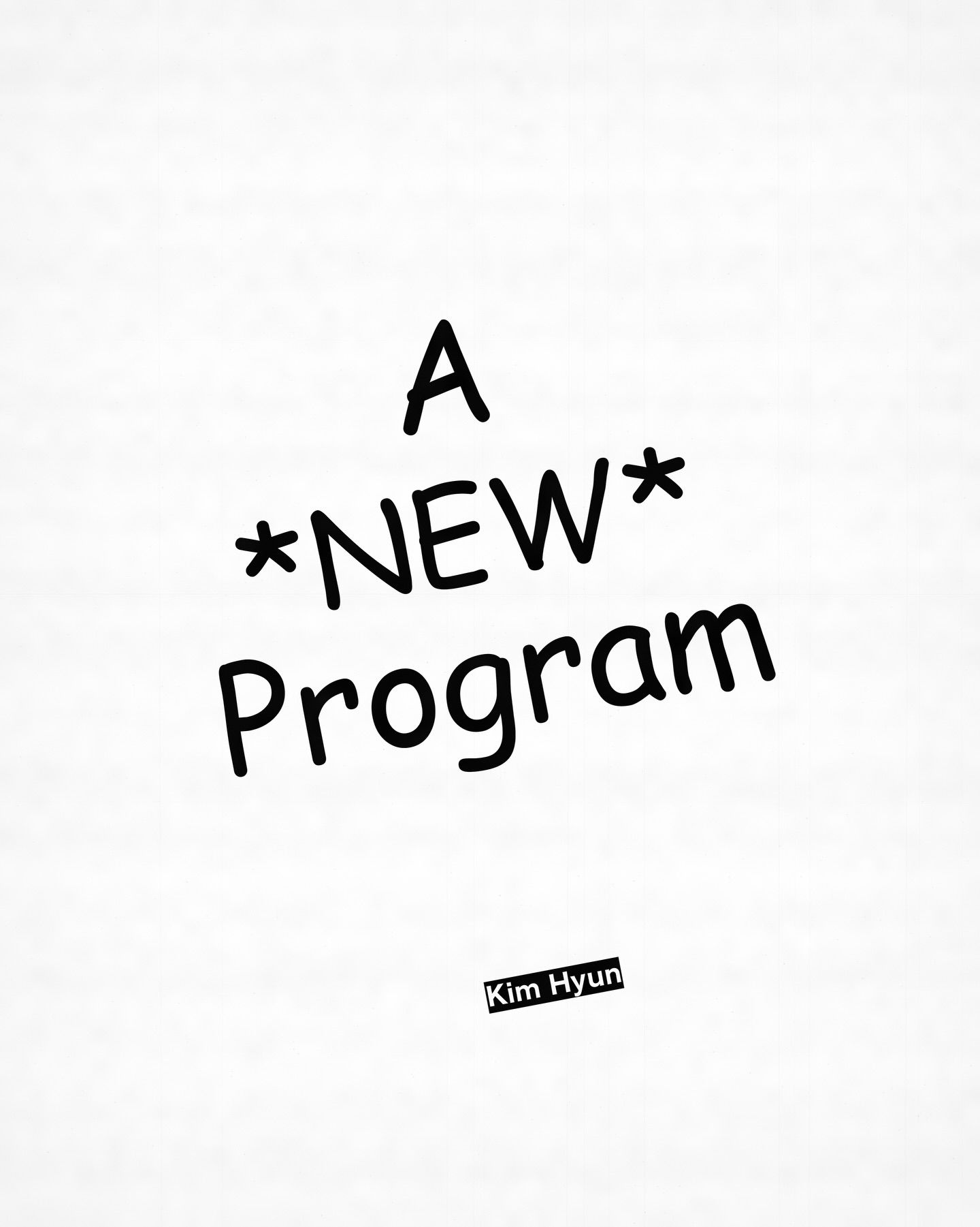 모든 것을 위한 *새로운* 교육과정 (A *New* Education for Everything) 포스터