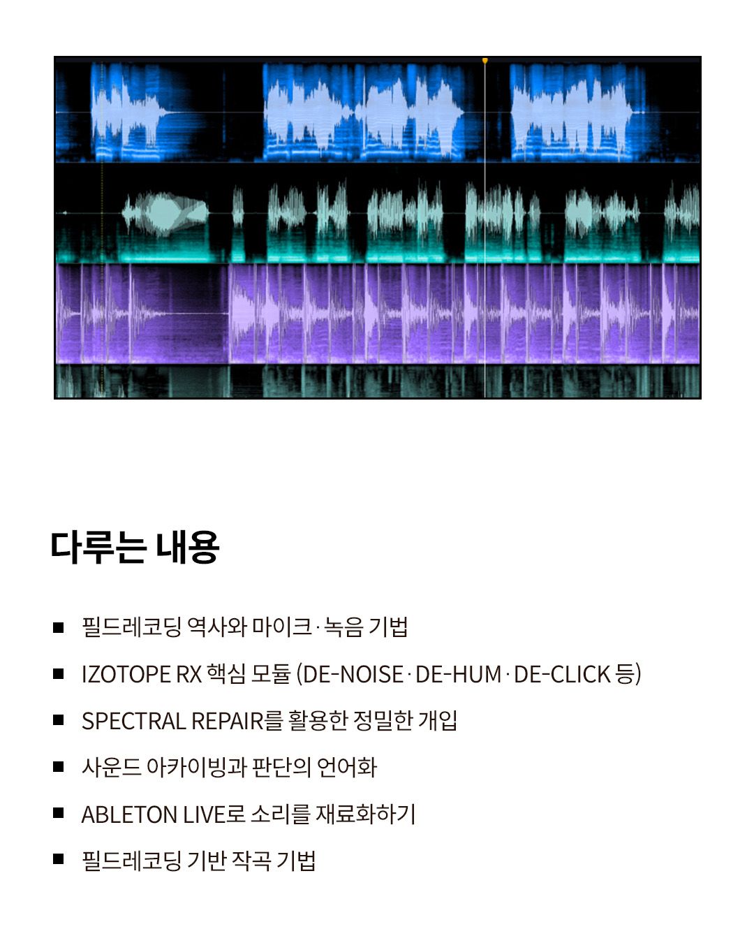 Field Recording to Music: Field Recording & Editing Learning Lab 포스터
