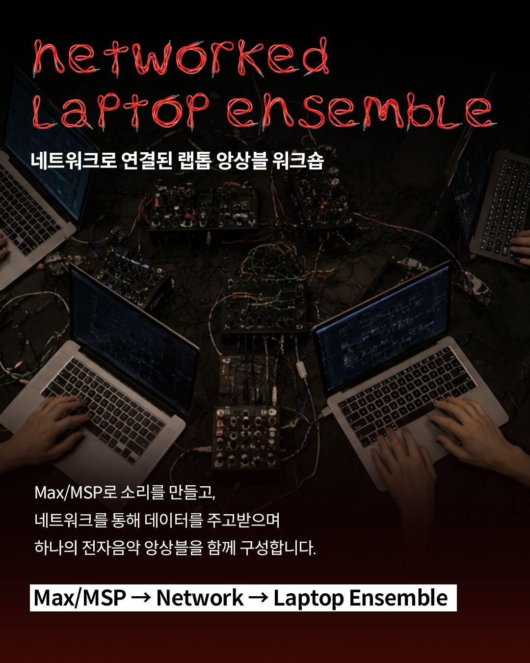 Networked Laptop Ensemble Workshop 포스터