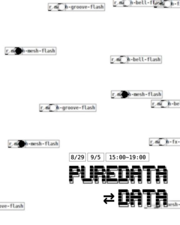 PureData⇋Data 원데이 워크숍 포스터