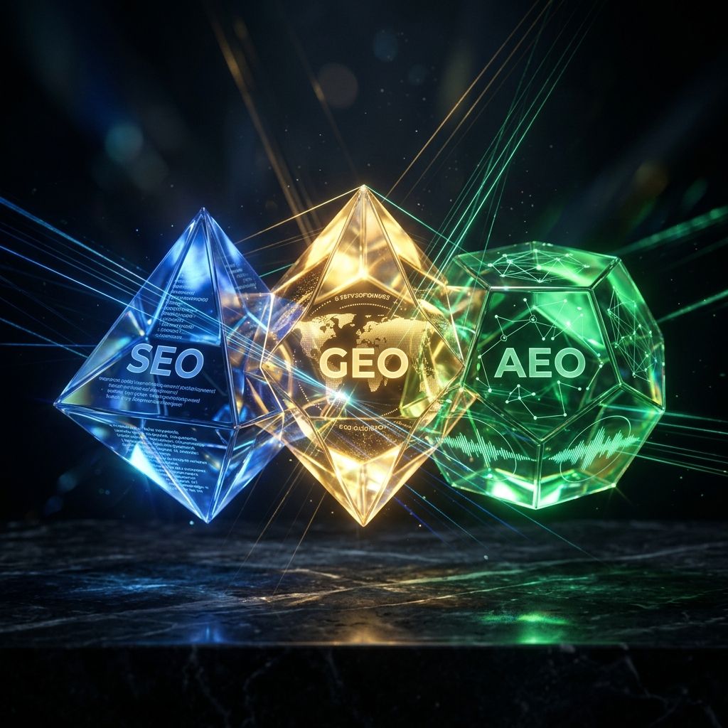 SEO vs. GEO vs. AEO: A Guide for Ecommerce Brands in the AI Era
