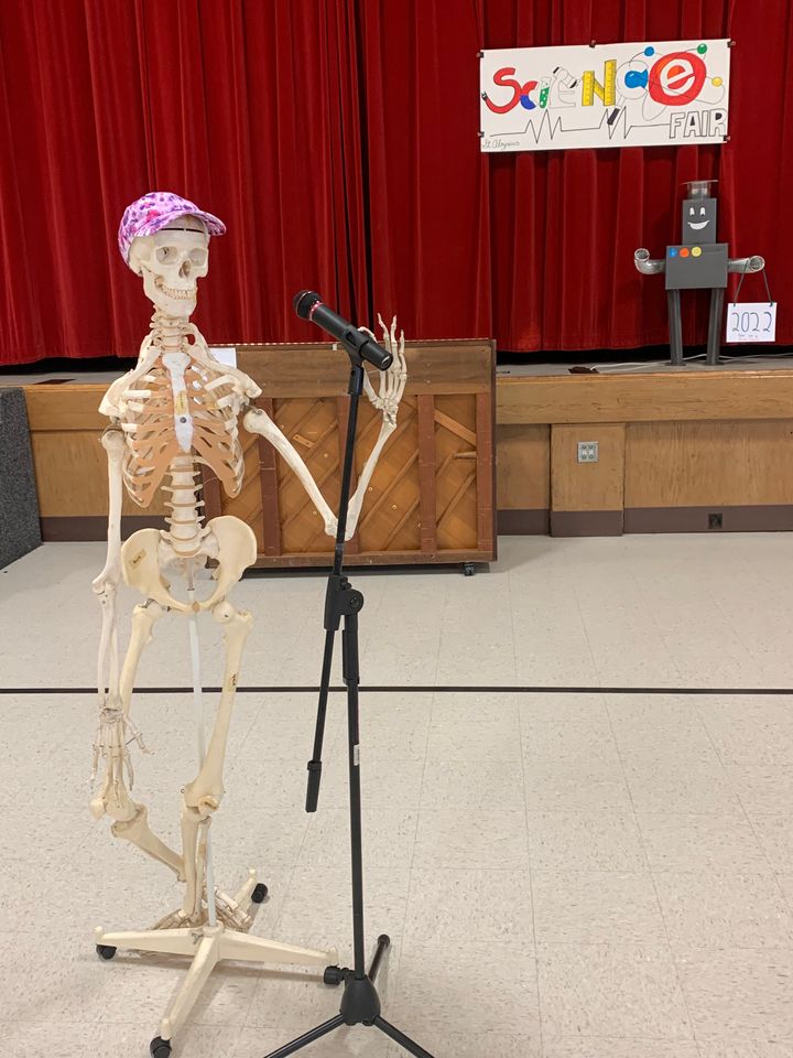 Ms. Andrea finally has the opportunity to relax after the Science Fair is over :-)
