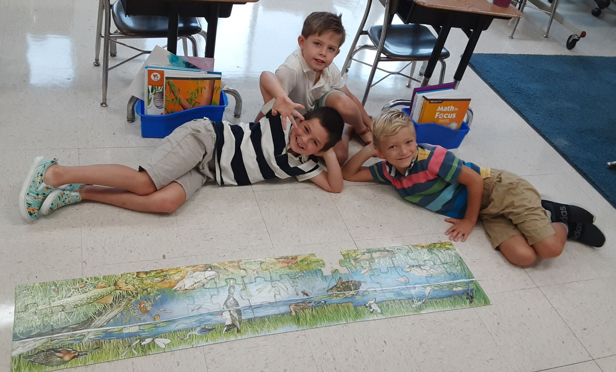 Walter Brunken, Books Ludwig and Wilson Wuerger share their joy in a job well done!