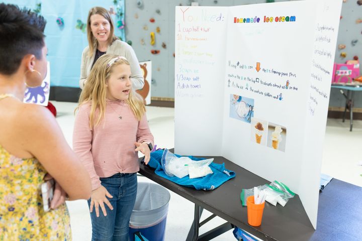Lauden Pettis (3) talks about how to make homemade ice cream