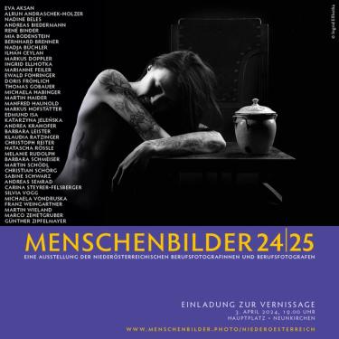 b/w picture for the exhibition Menschenbilder 24/25