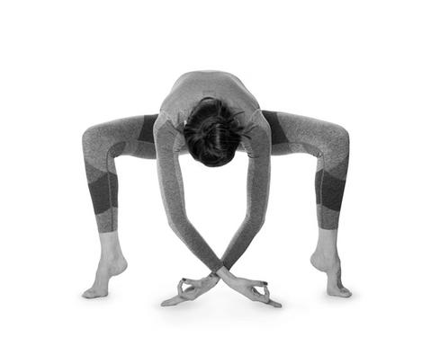 Woman in yoga pose