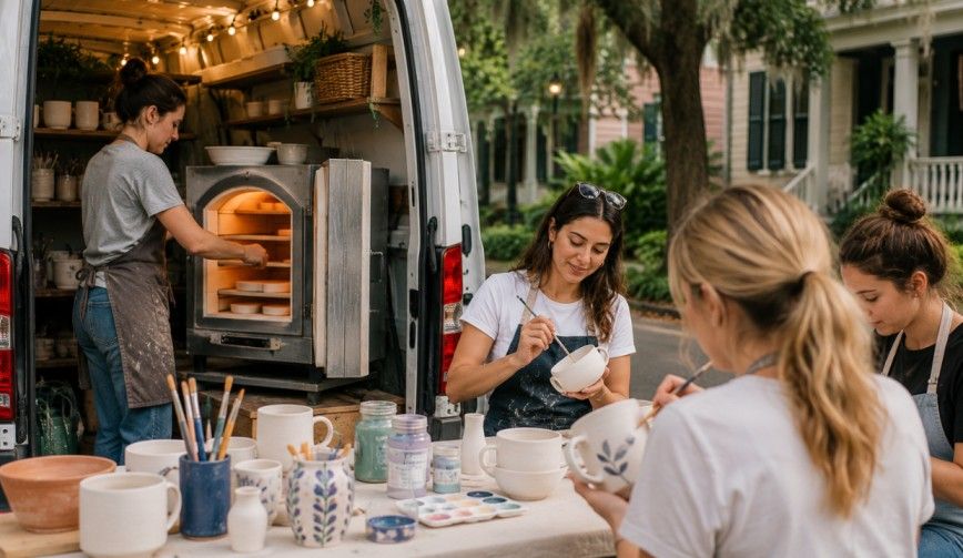 Mobile Pottery Painting Studio