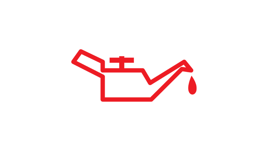 Oljelampe varsellampe.