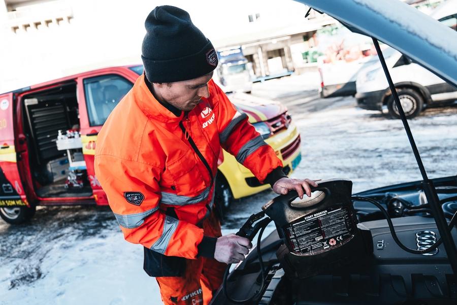 Starthjelp Viking sjåfør