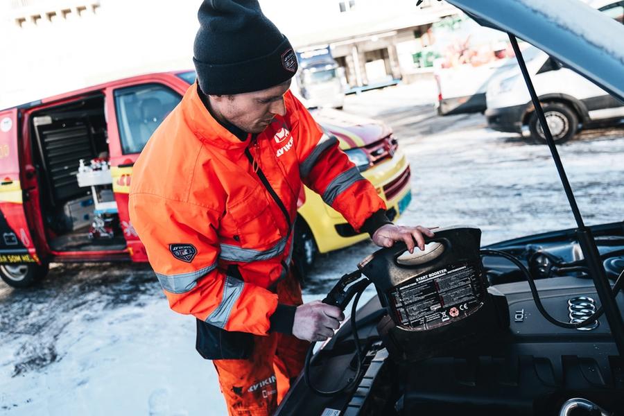 Starthjelp Viking sjåfør