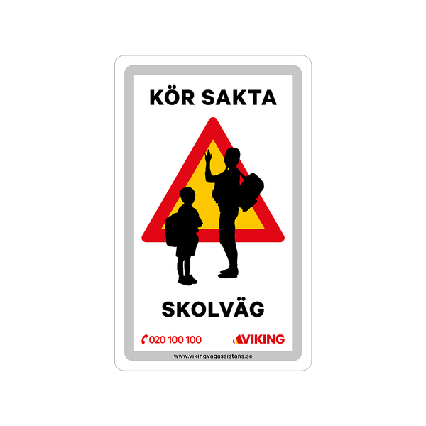 Skolväg skylt