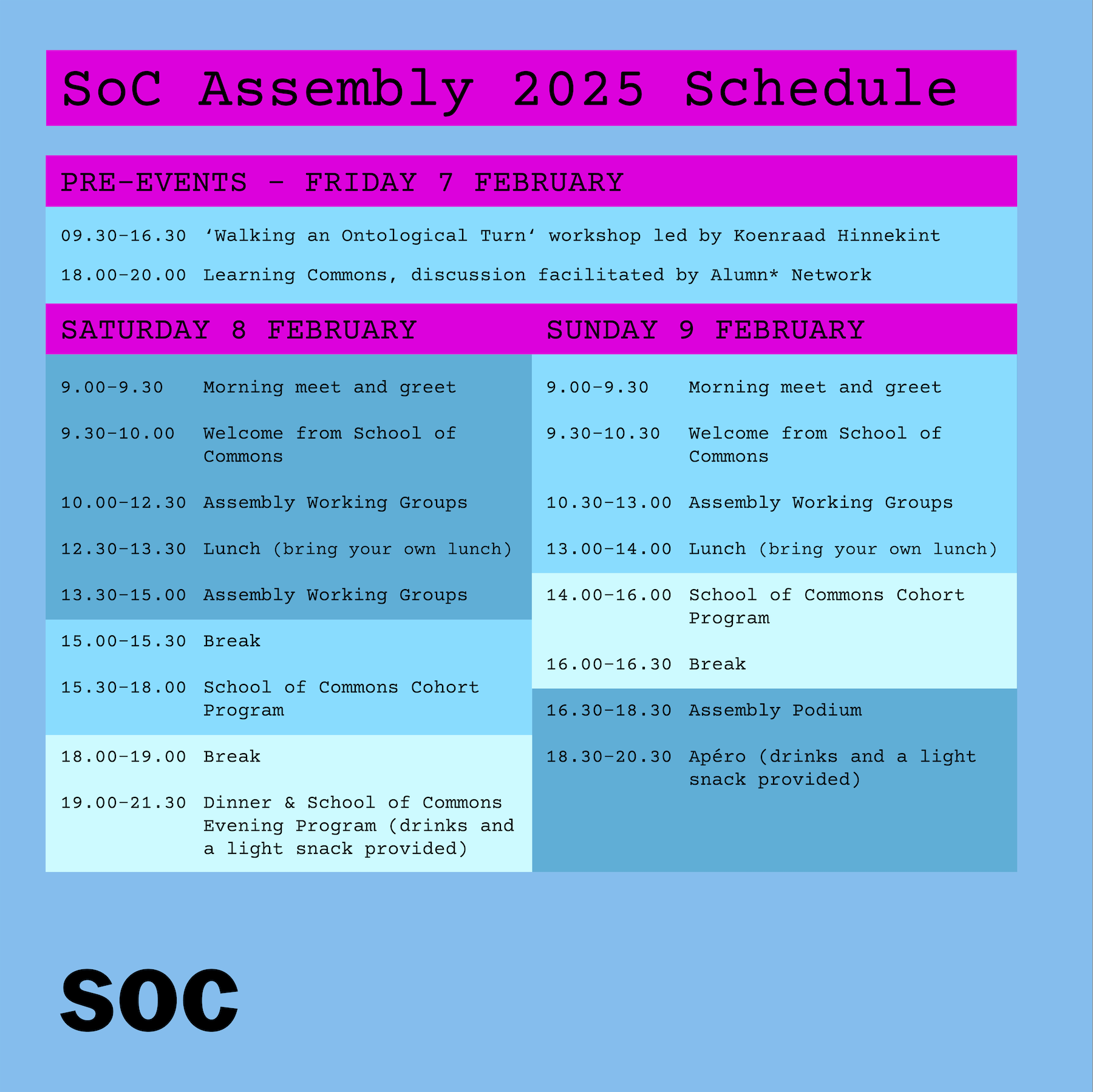 School of Commons (SoC) Assembly 2025