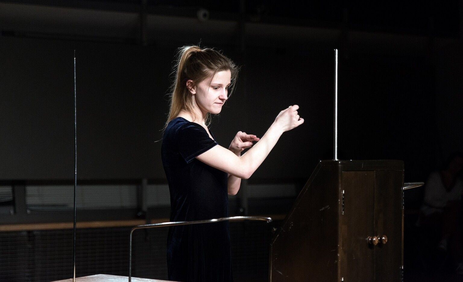 Valentina Danilova participating in Organ of memory performance by Egor Rogalev,  NCCA, Moscow, 2019, Courtesy of the artist