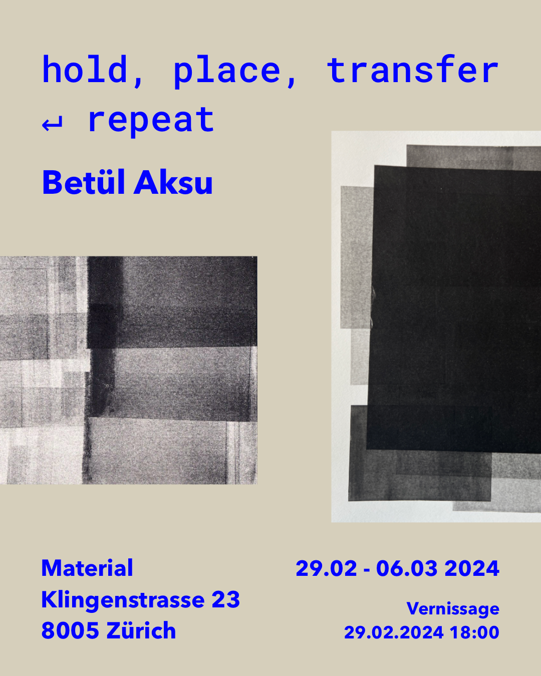 hold, place, transfer ​​↵ repeat by Betül Aksu