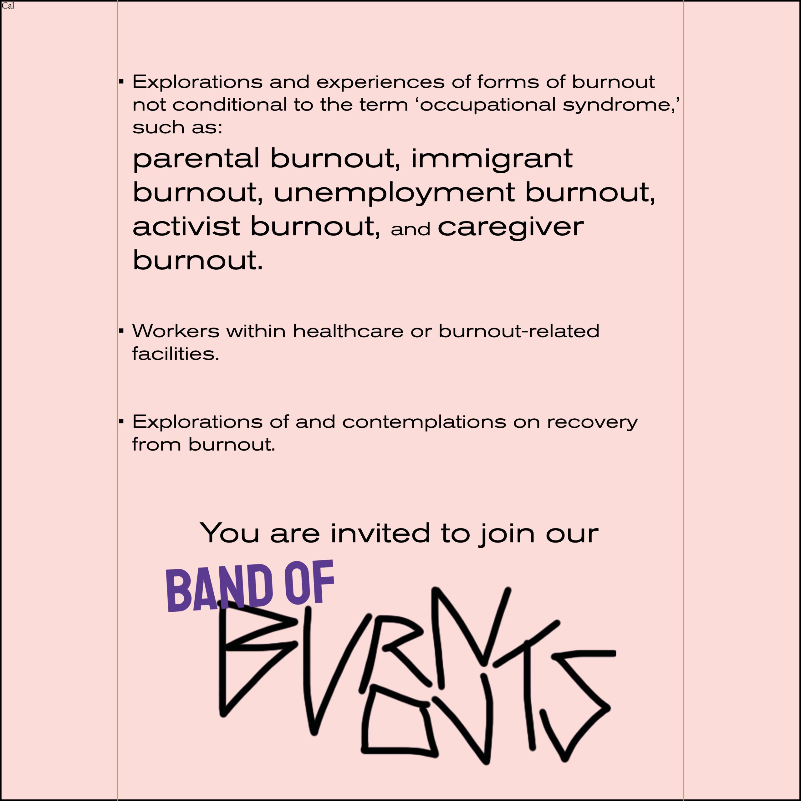 Call for Contributions: Print Publication on Burnout