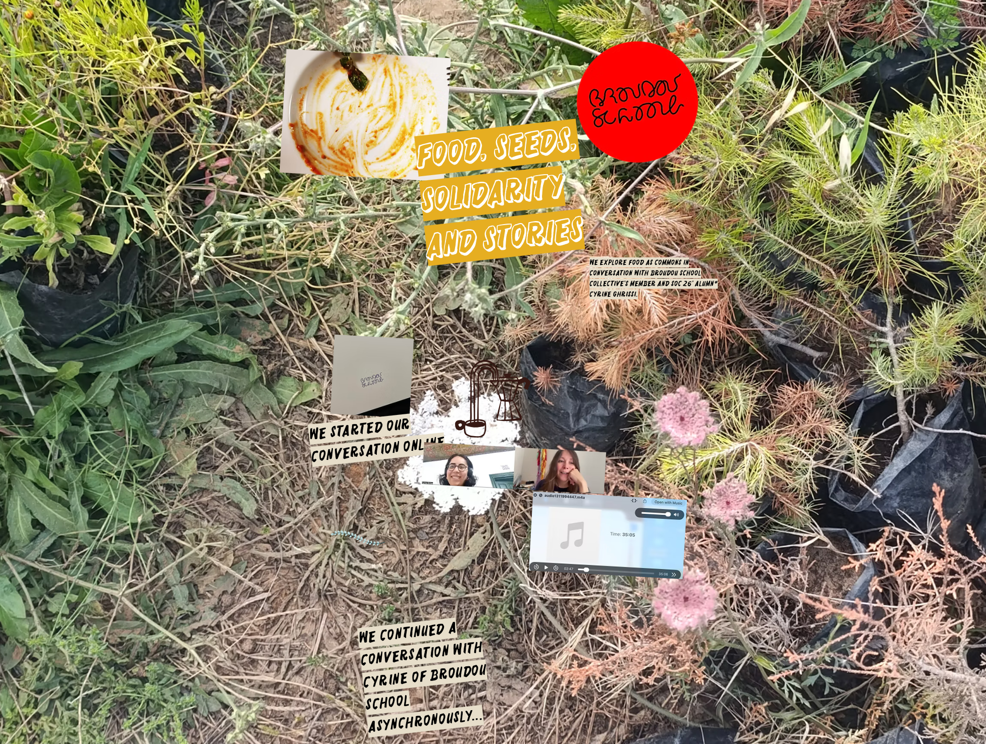 explore food as commons in conversation with Broudou School collective's member and SoC alumn* Cyrine Ghrissi.