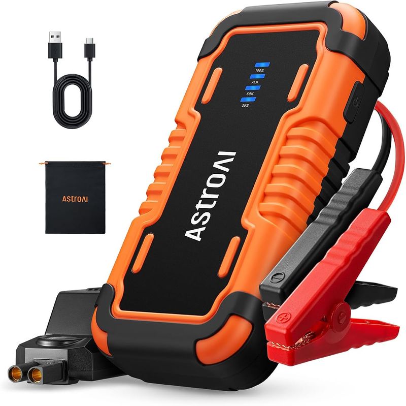 AstroAI P10 5000A Jump Starter — Tangerine