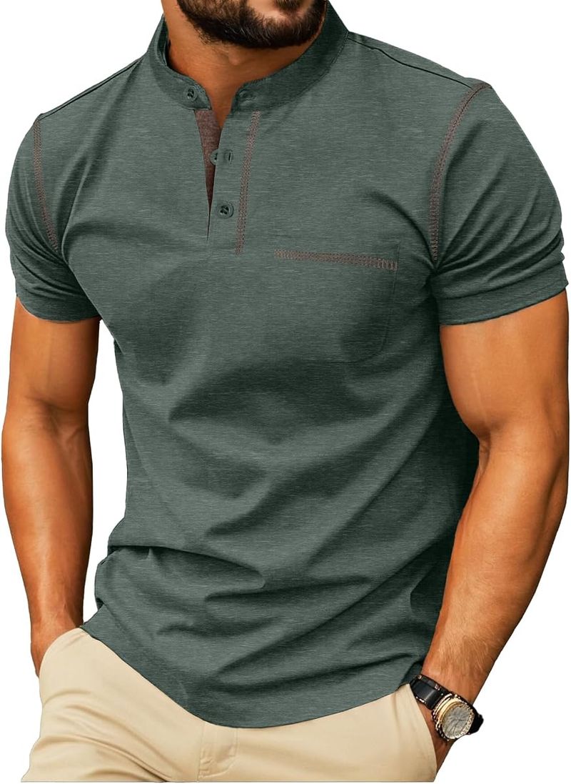 Sailwind Men’s Short-Sleeve Henley Shirt
